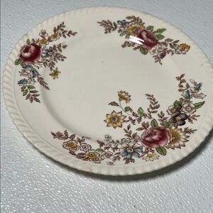 Vintage 1930's English Johnson Bros. Windsor Ware The Marquis Dinner Plate Rare